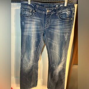 Miss Me Jeans 33 JE1045BL Boot Buckle